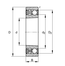 {(dio)S 2213-K-2RS-TVH-C3, (j) DIN 630 (bio)(zhn)Ҫߴ, FףF 1:12ɂ(c)ܷ