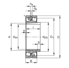 {(dio)ĝLS 23296-K-MB + AHX3296G, (j) DIN 635-2 ˜ʵҪߴ, F׺ж